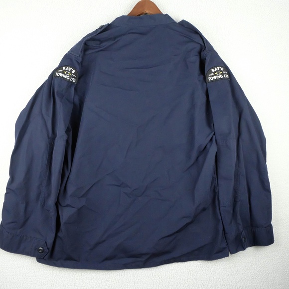 Propper Button Up Shirt Mens Extra Large Navy Blue Rip Stop Long Sleeve Workwear - Picture 5 of 10